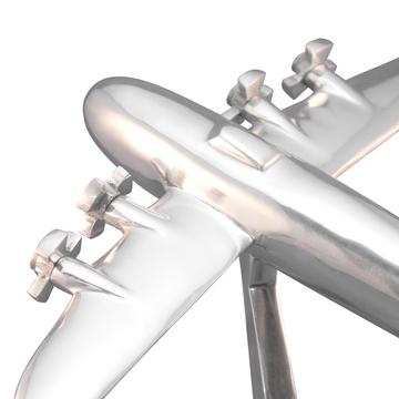 Bomber Desk Art Sculpture - WWII Aircraft Polished Aluminum Model in partnership with Rustic Deco Incorporated