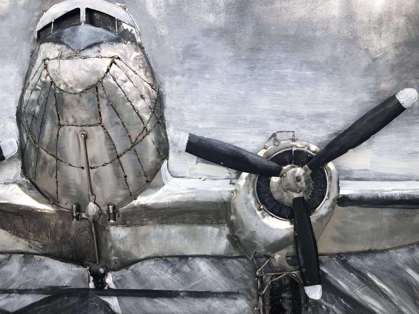 Douglas C-47 Skytrain 3D Metal Wall Art - WWII Transport Airliner in partnership with Rustic Deco Incorporated