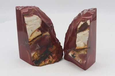 Mookaite Polished Rock Bookends - 4 lbs - Natural Stone Crystal BKE Pair