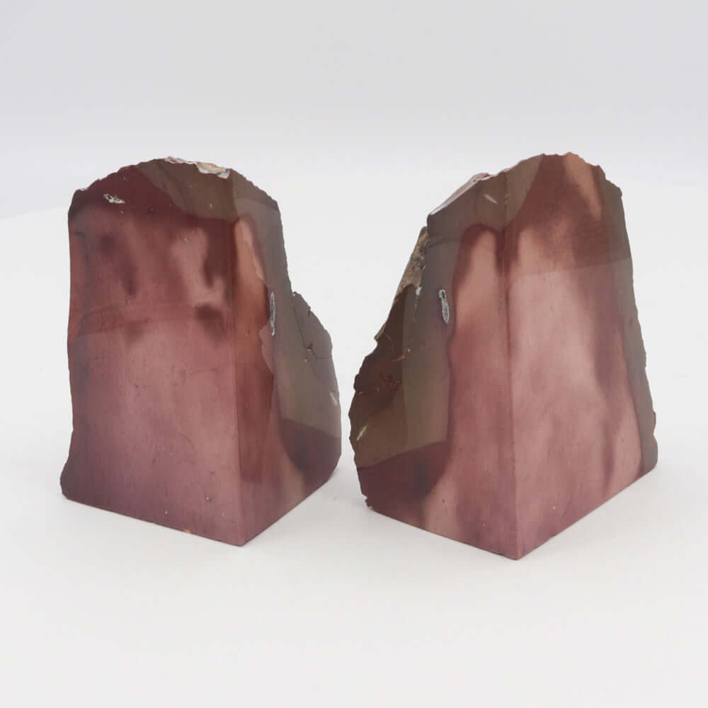 Mookaite Polished Rock Bookends - 3.5 lbs - Natural Stone Crystal BKE Pair