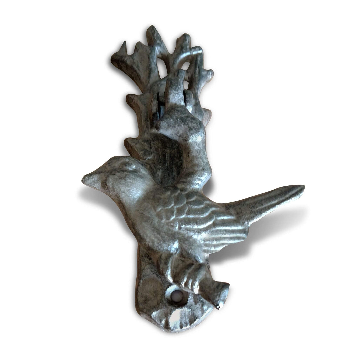 Bird Door Knocker Sculpture Cast Iron - Metal in partnership with Rustic Deco Incorporated