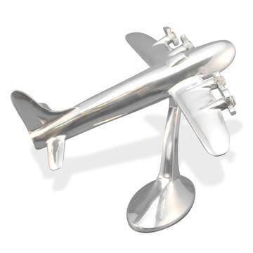 Bomber Desk Art Sculpture - WWII Aircraft Polished Aluminum Model in partnership with Rustic Deco Incorporated