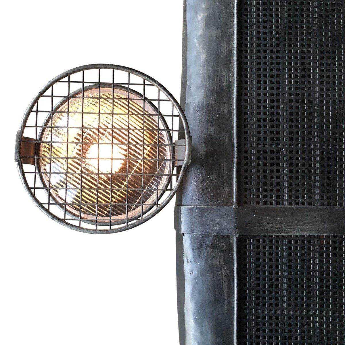 Classic Car Grille 3D Metal Wall Art - Working Headlights - 37" Model in partnership with Rustic Deco Incorporated