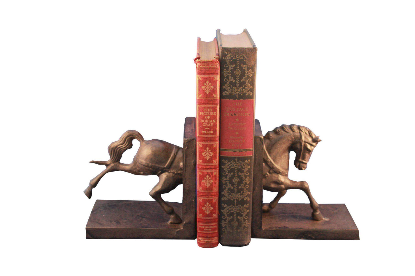 Horse Running Bookends - Metal - Pair - Carousel Style in partnership with Rustic Deco Incorporated