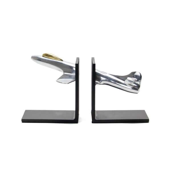Jet Bookends - Vintage Single Engine Aircraft - Brass Aluminum Iron in partnership with Rustic Deco Incorporated