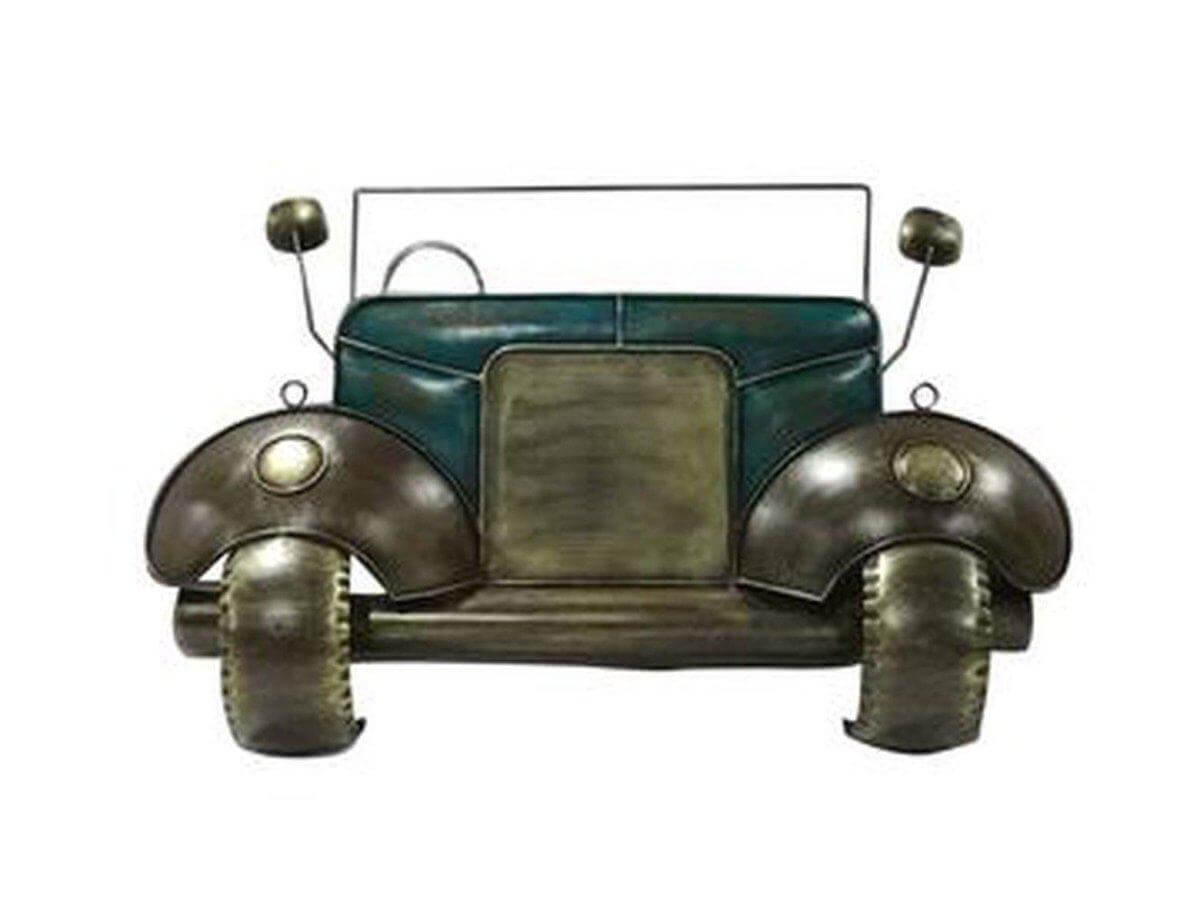 Large Classic Car 3D Metal Wall Art - Unique European Rustic 46" x 28" in partnership with Rustic Deco Incorporated
