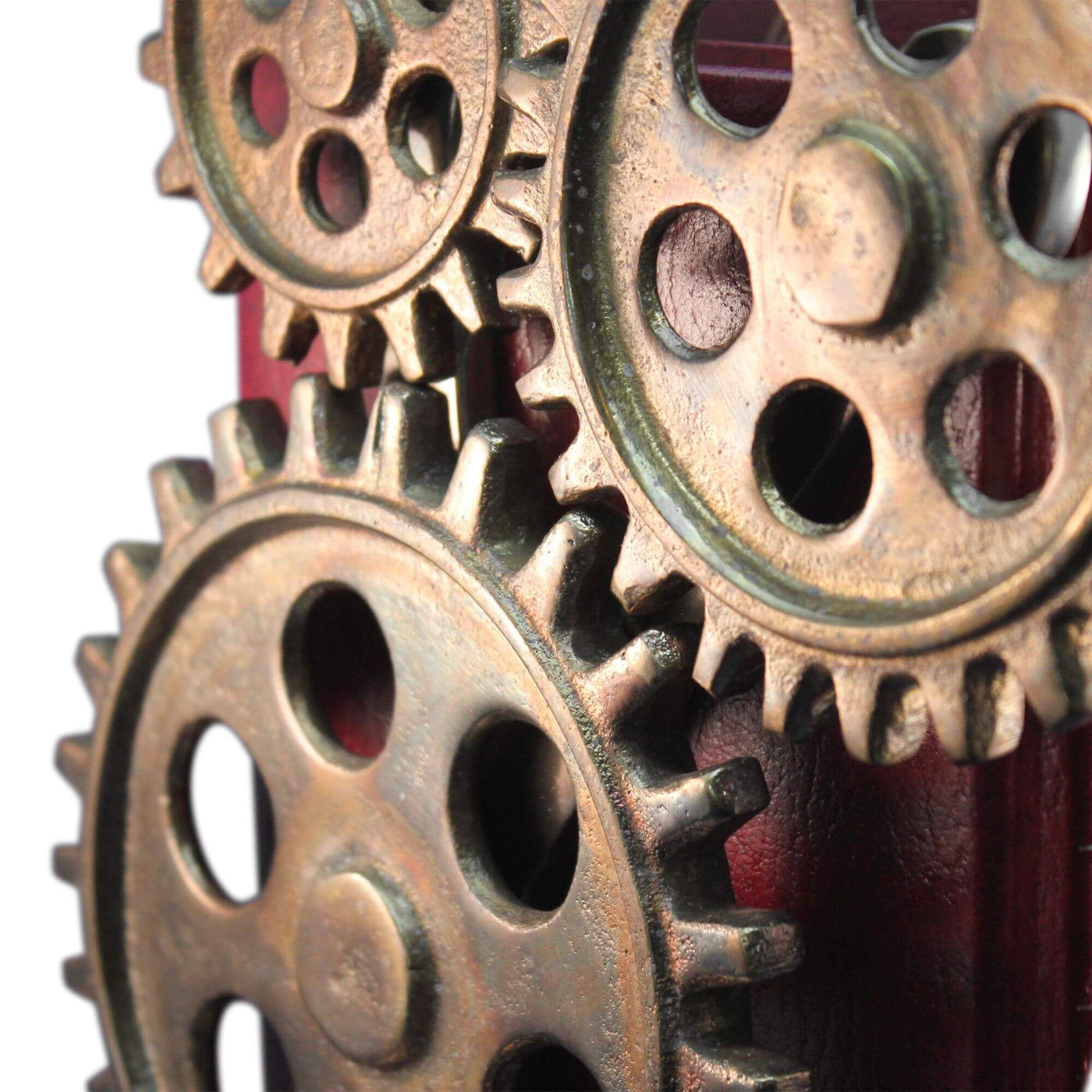 Premium Steampunk Bicycle Sprocket Bookends - Metal Cogs Gears - Pair in partnership with Rustic Deco Incorporated